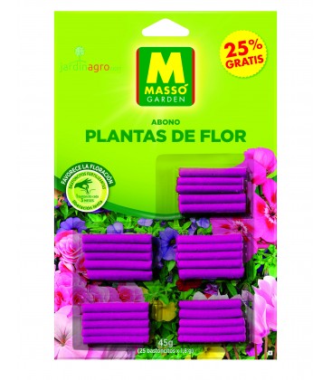 Bastoncitos fertilizantes plantas de flor 25 g Masso